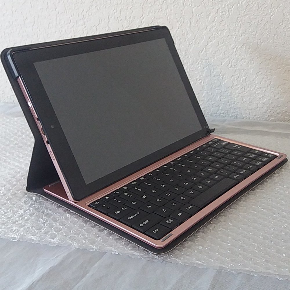 RCA 10.1" 16GB Tablet W/ Folio Keyboard - Rose Gold